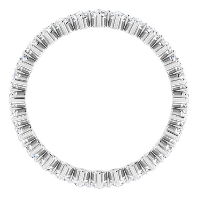 0.84 ct. Prong Set Round Diamond Eternity Band-VIRABYANI